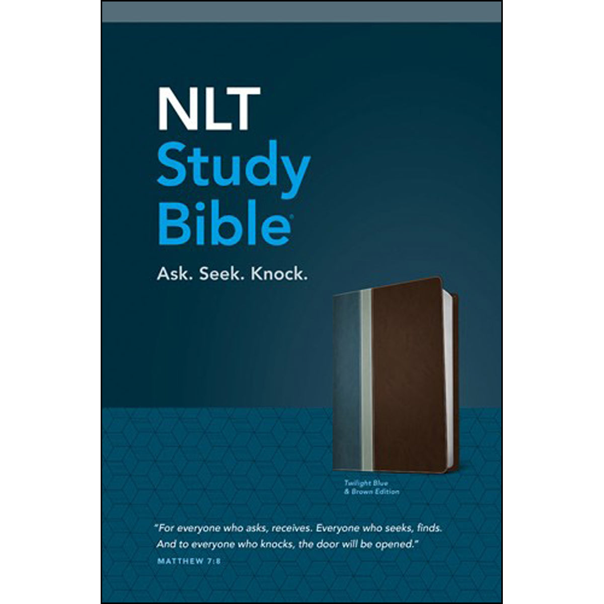 NLT Study Bible Twilight Blue / Brown (Imitation Leather)