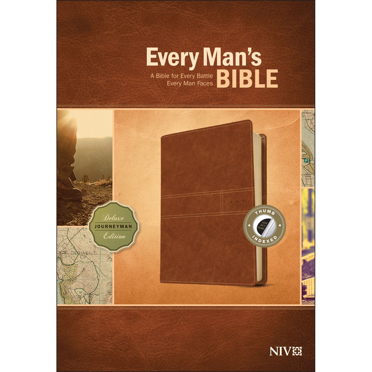 NIV Every Mans Bible Delux Journeyman Tan (Imitation Leather)