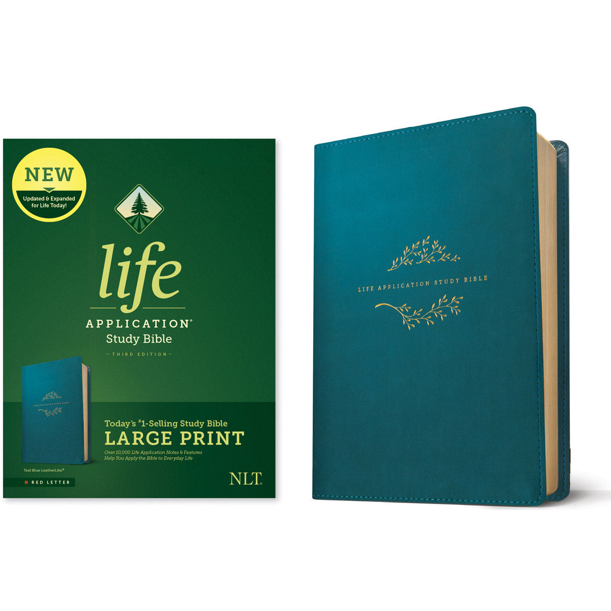 NLT Life Application Study Bible 3rd Edition Large Print Teal (Imitation Leather)