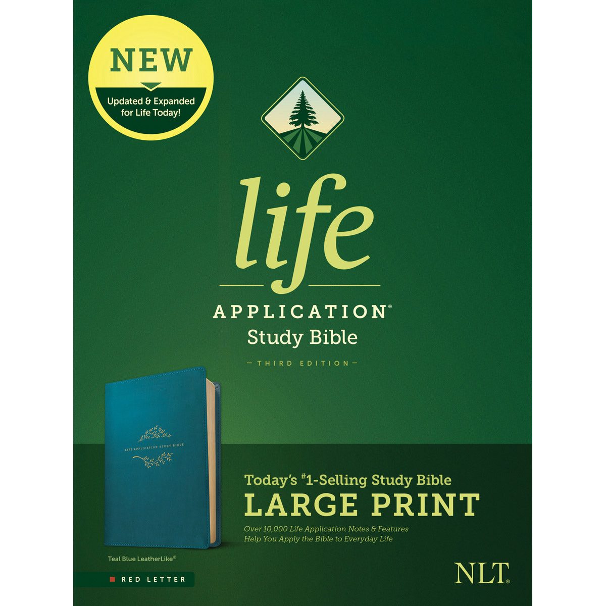 NLT Life Application Study Bible 3rd Edition Large Print Teal (Imitation Leather)