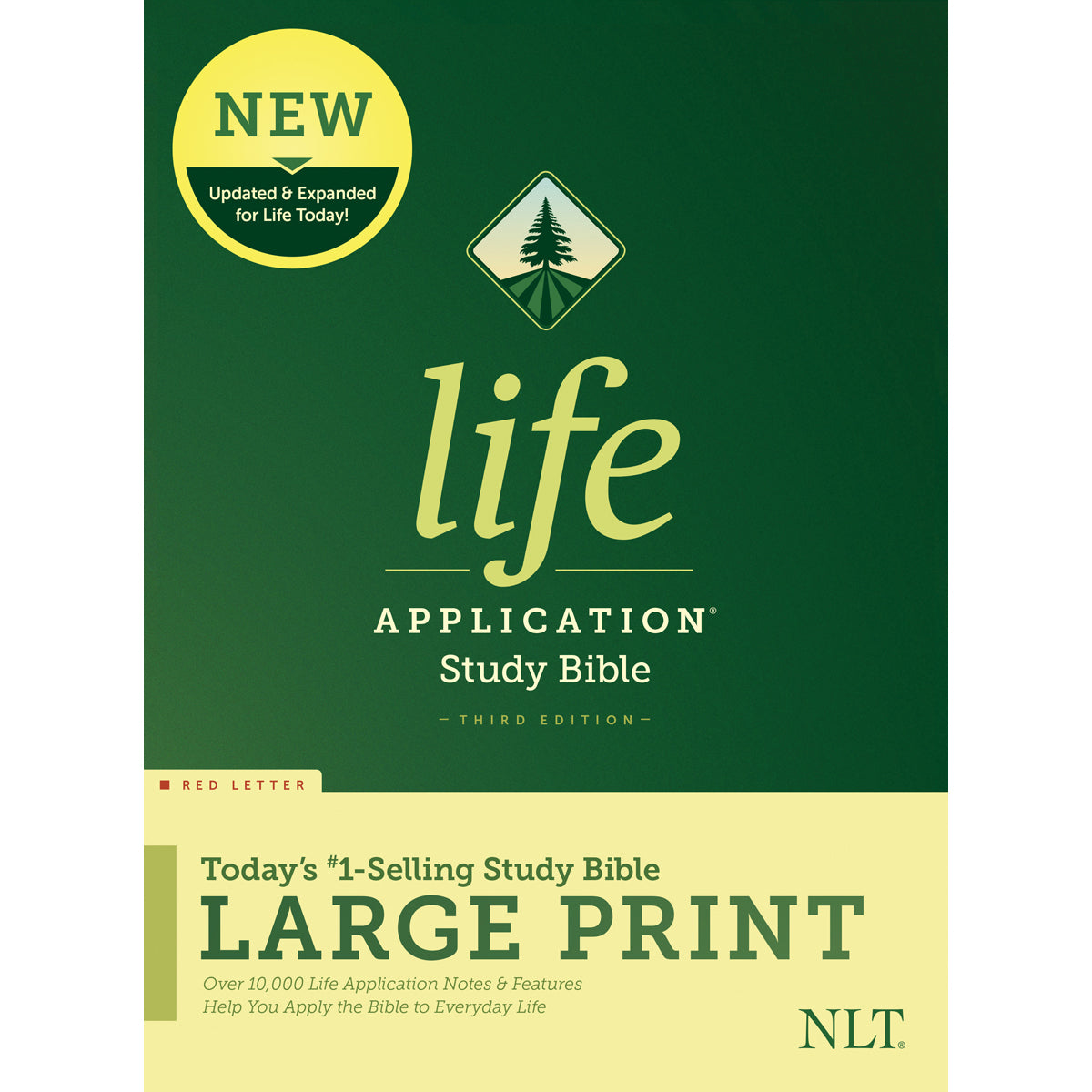 NLT Life Application Study Bible 3rd Edition Large Print Red Letter (Hardcover)