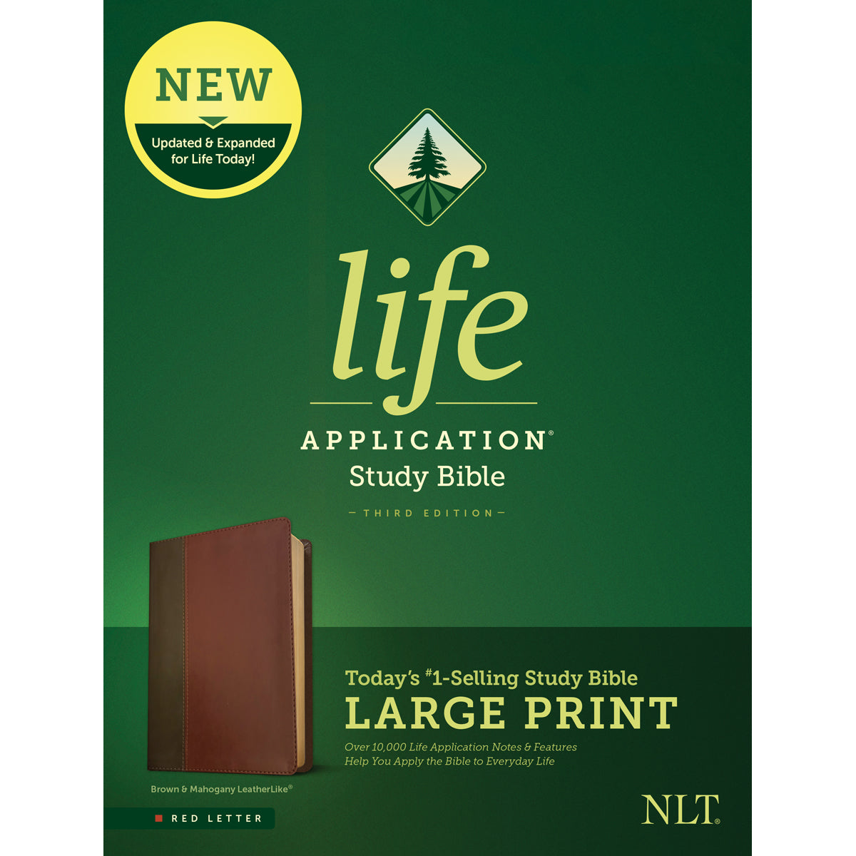 NLT LASB 3rd Edition LP Red Letter Brown / Mahogany (Imitation Leather)