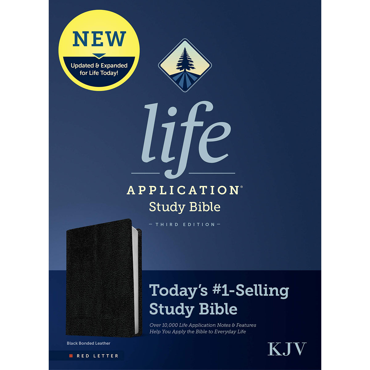 KJV Life Application Study Bible, Third Edition, Red Letter, Black (Bonded Leather)