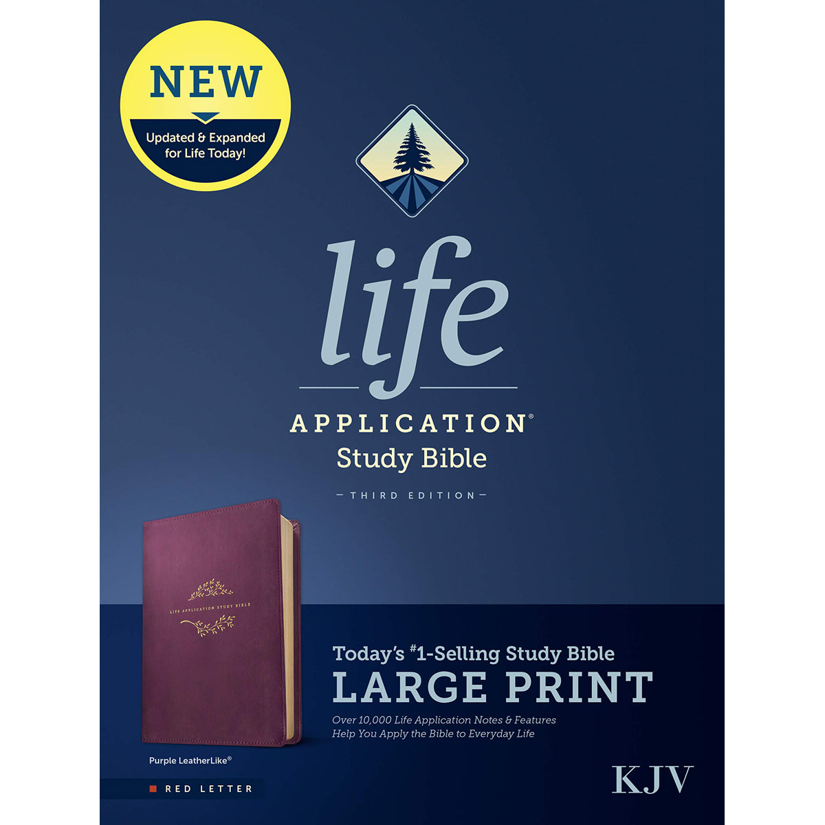 KJV Life Application Study Bible, Third Edition, Large Print, Red Letter, Purple (Imitation Leather)