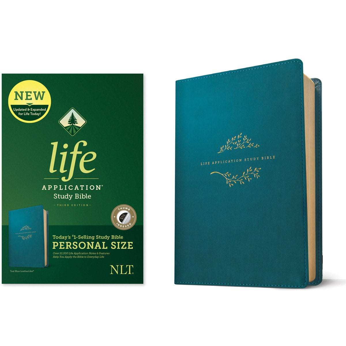 NLT Life Application Study Bible 3rd Edition P / Size Index Teal (Imitation Leather)