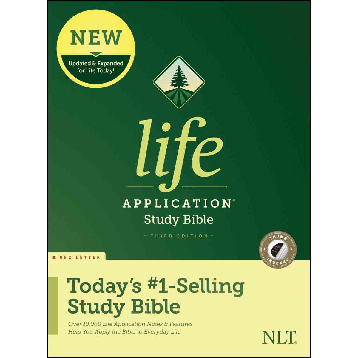 NLT Life Application Study Bible Third Edition Red Letter Indexed (Hardcover)