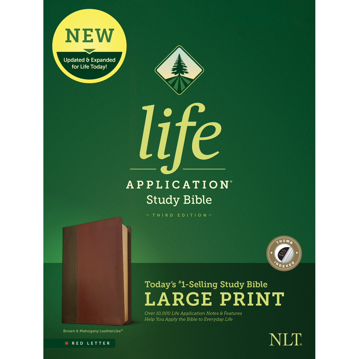 NLT LASB 3rd Edition Large P Index Brn / Mahogany (Imitation Learner)