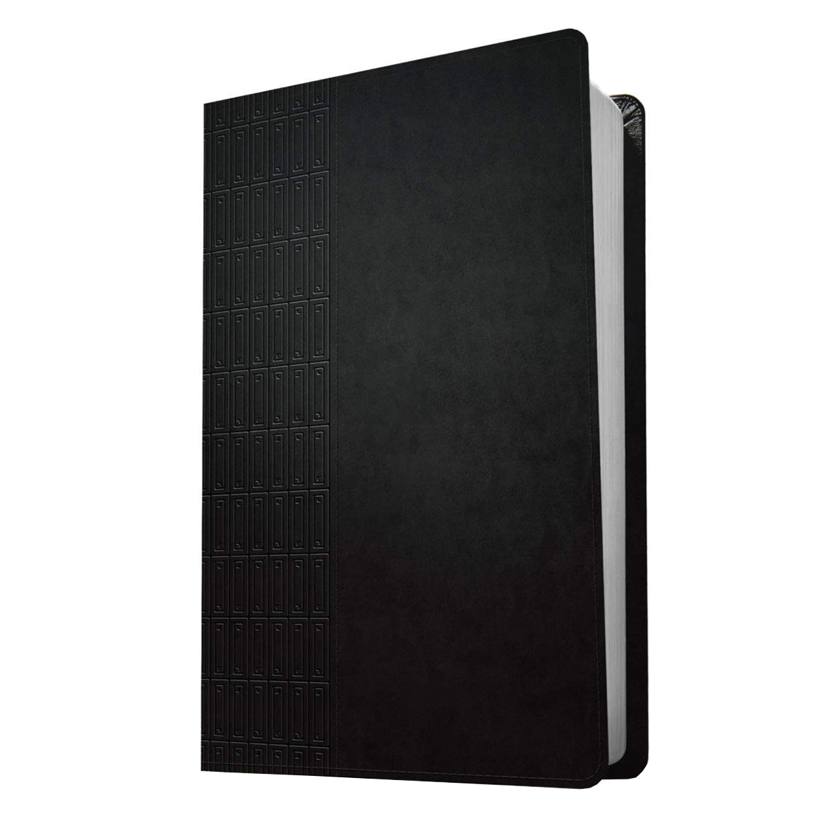 NLT Filament Thinline Reference Bible Large Print Red Letter Cross Grip Black (Imitation Leather)