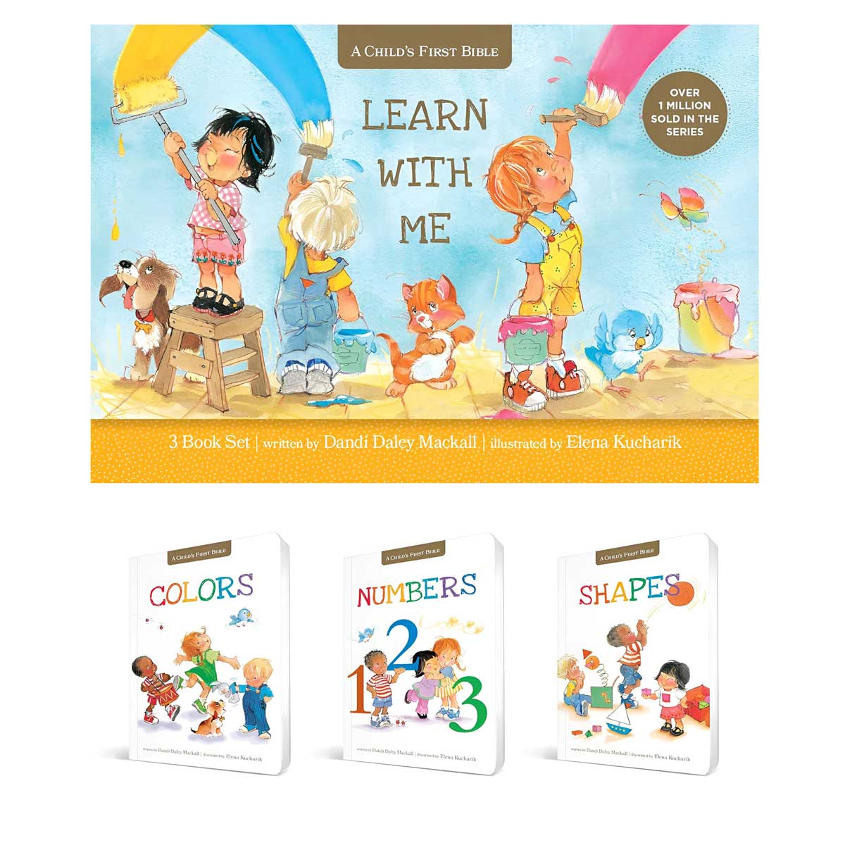 Learn with Me 3 Book Set with Carrying Case - A Child's First Bible BB