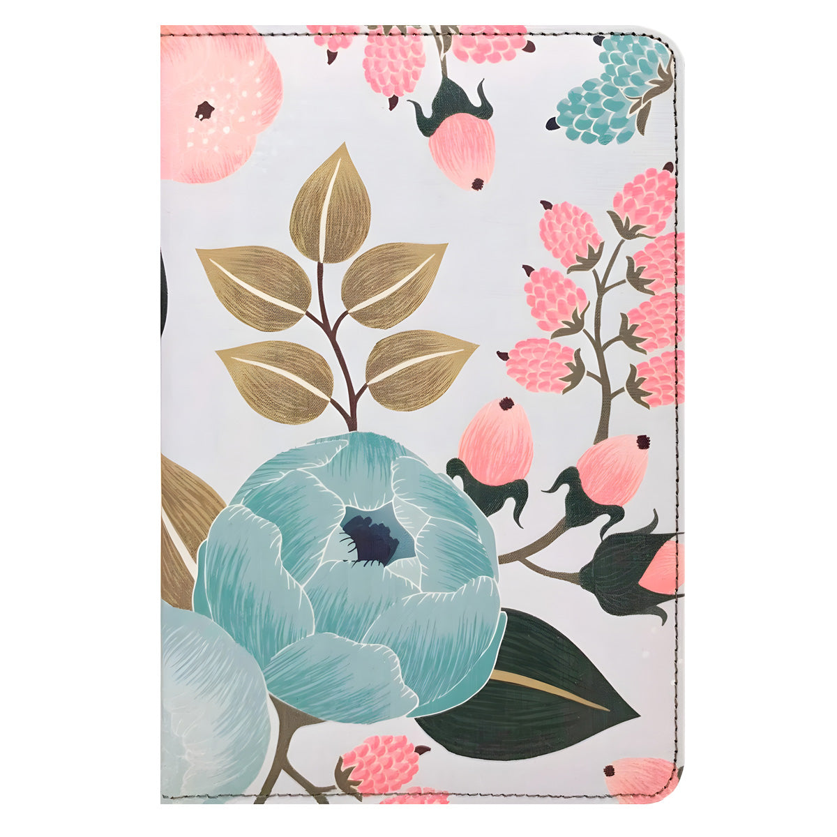 NLT Filament Compact Zipper Bible, Red Letter, Cloth, With Zipper, Floral Garden (Paperback)