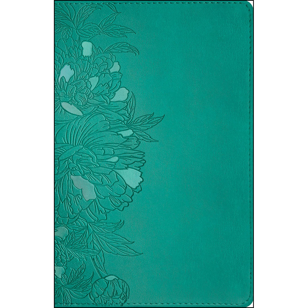 NLT Filament Bible Super Giant Print Red Letter Peony Rich Teal (Imitation Leather)