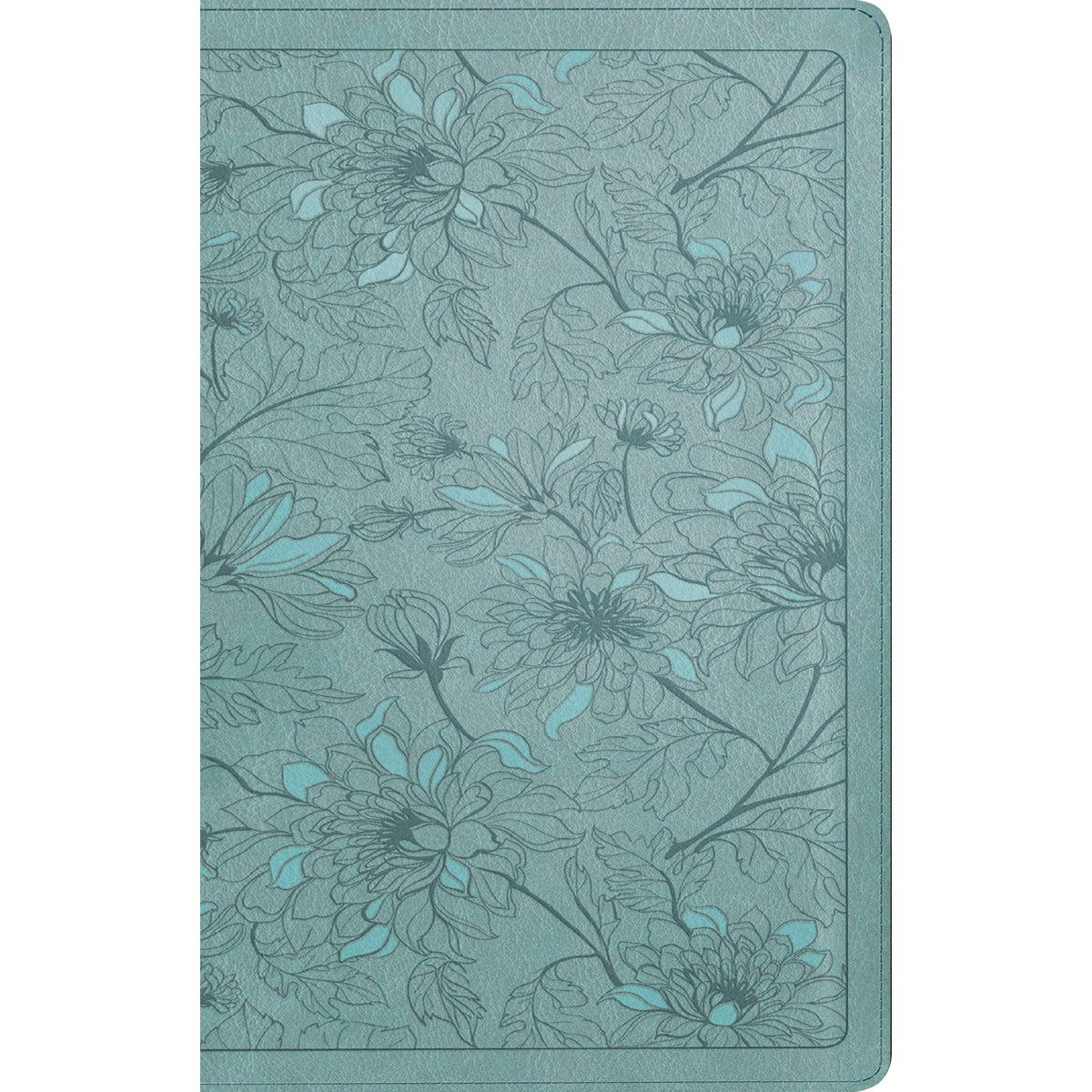 NLT Filament Thinline Reference Bible, Red Letter, Floral Teal (Imitation Leather)