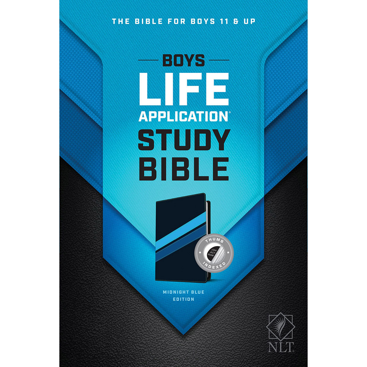 NLT Boys Life Application Study Bible, Indexed, TuTone, Midnight Blue (Imitation Leather)