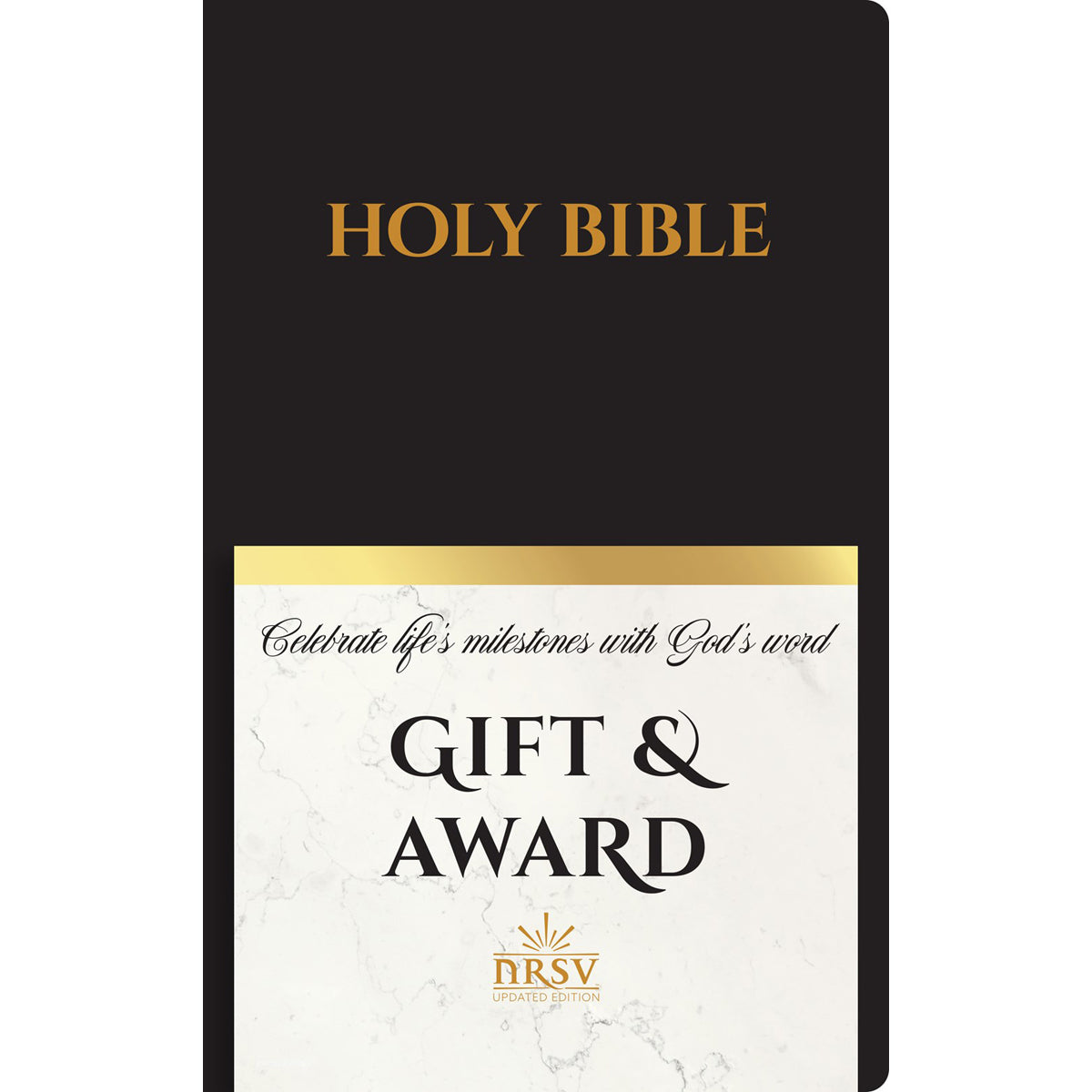 NRSV Black Imitation Leather Gift & Award Bible Updated Edition