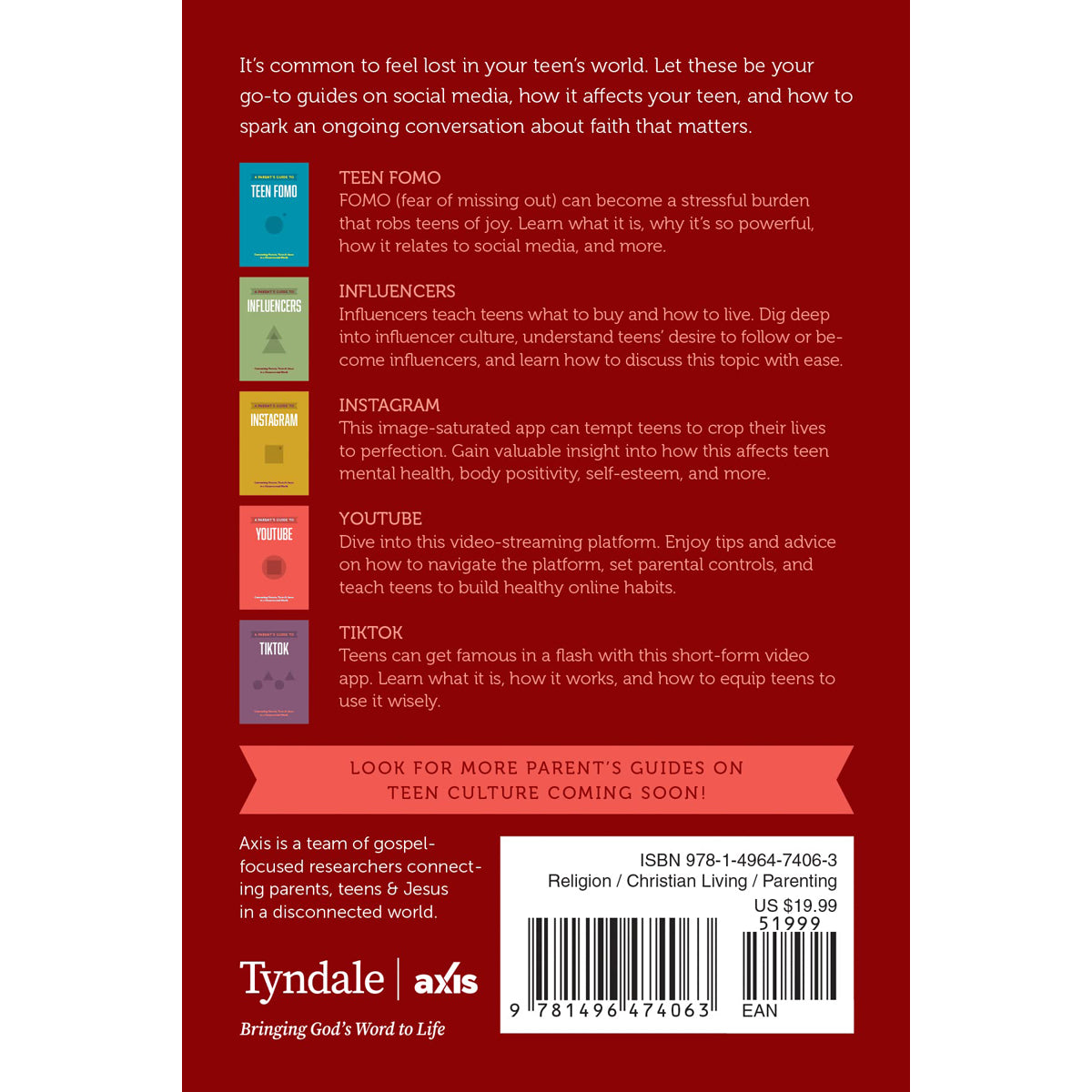 Parent Guides To Social Media: 5 Conversation Starters With Your Teen (Axis)(Paperback)