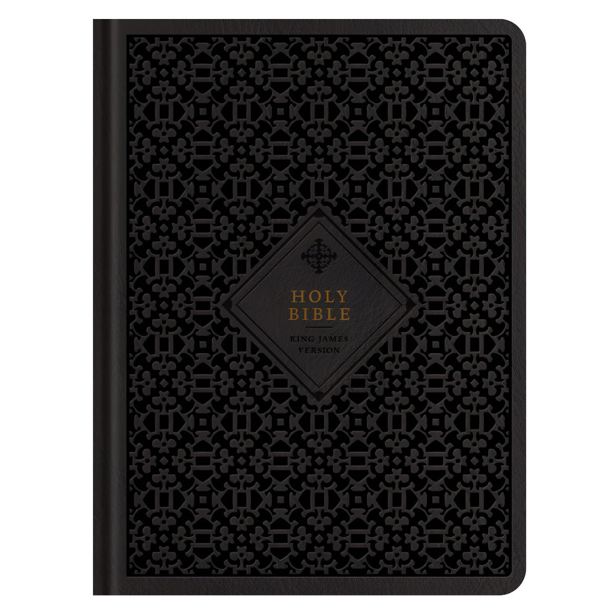 KJV Wide Margin Filament Bible, Red Letter, Indexed, Hardcover, Ornate Tile Black