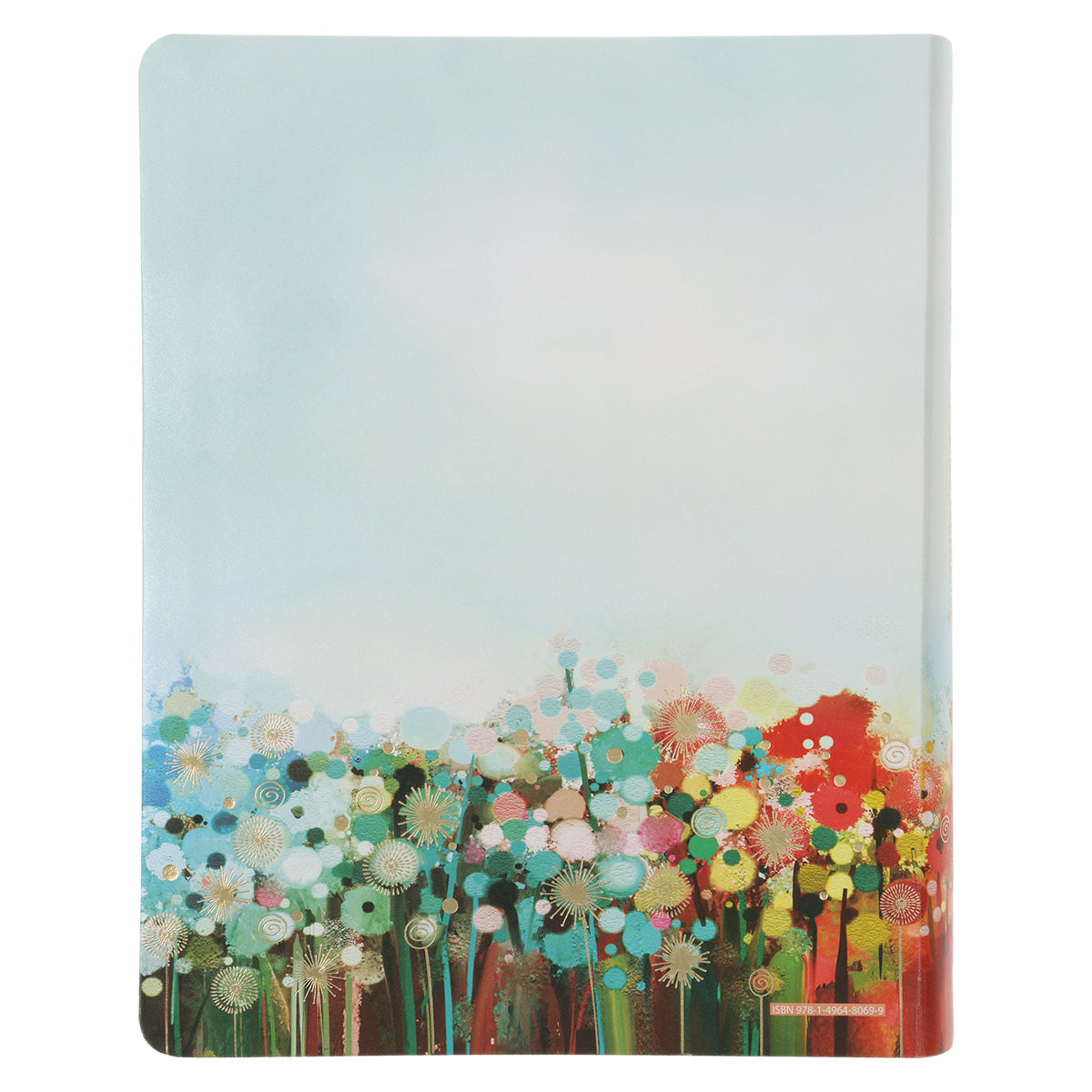 NLT Floral Fields Faux Leather Inspire Large Print Filament-Enabled Bible
