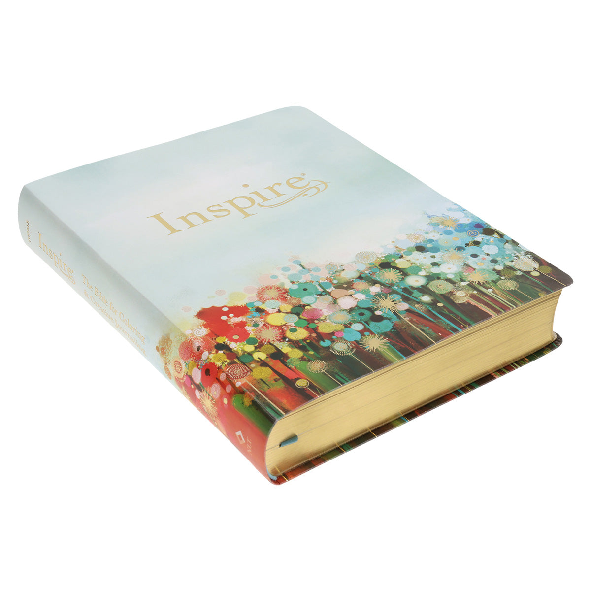 NLT Floral Fields Faux Leather Inspire Large Print Filament-Enabled Bible