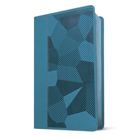 NLT Blue Camo Imitation Leather Thinline Reference Red Letter Kids Bible