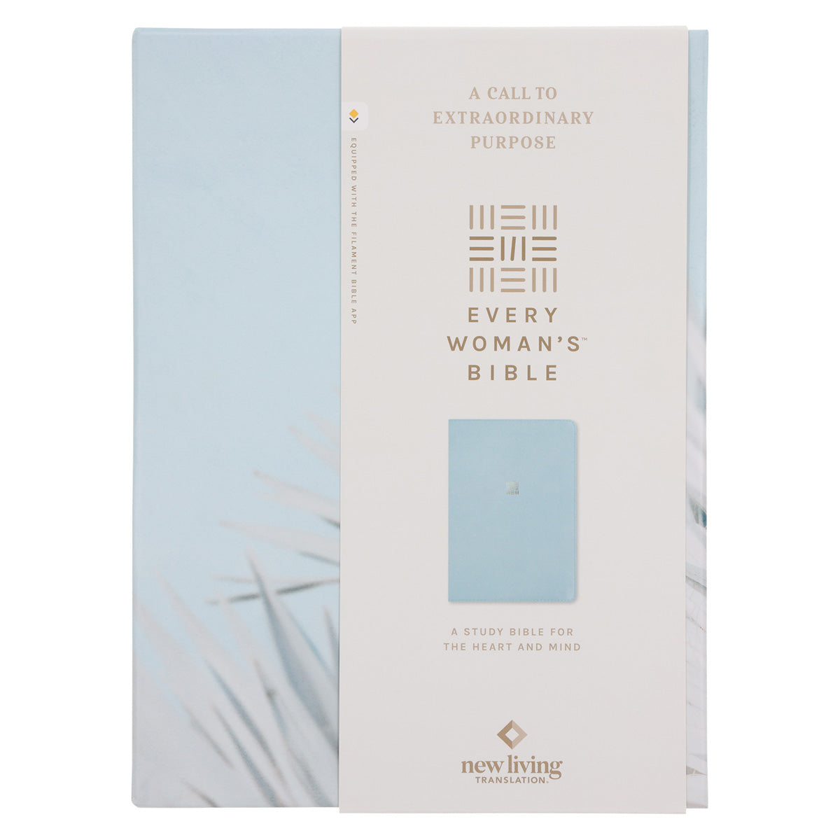 NLT Sky Blue Imitation Leather Filament Enabled Every Woman’s Bible