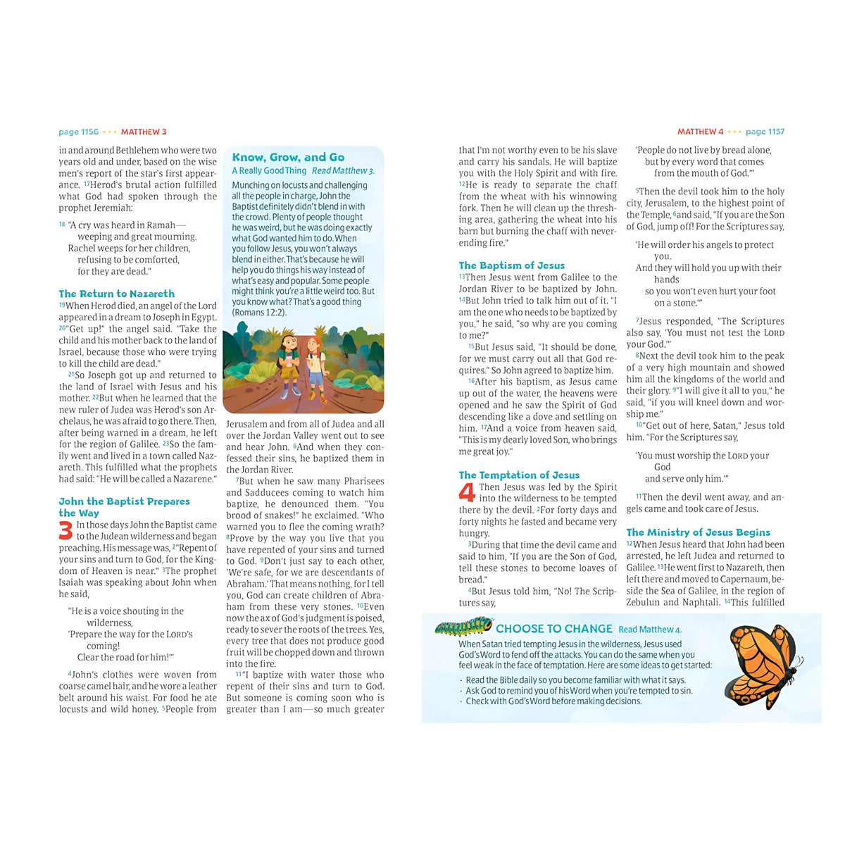 NLT Teal Ocean Imitation Leather Go Bible for Kids