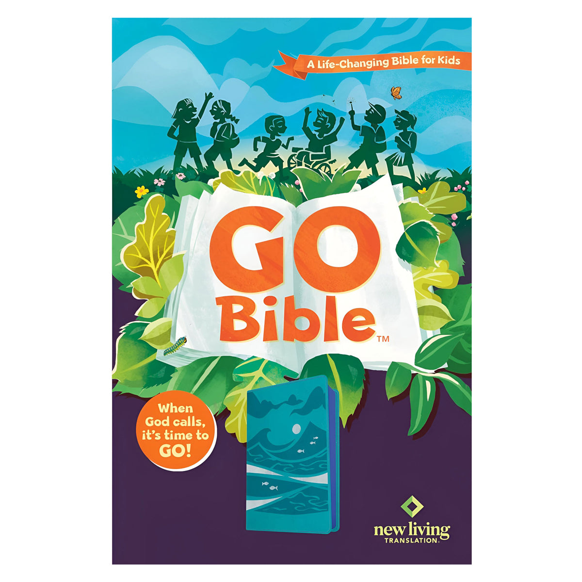 NLT Teal Ocean Imitation Leather Go Bible for Kids