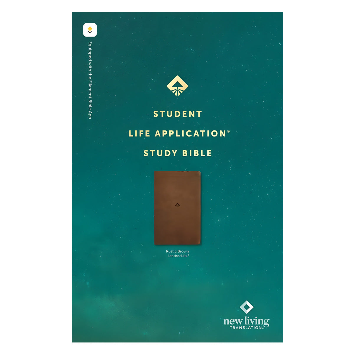 NLT Rustic Brown Imitation Leather Filament Student Life Application Bible Red Letter