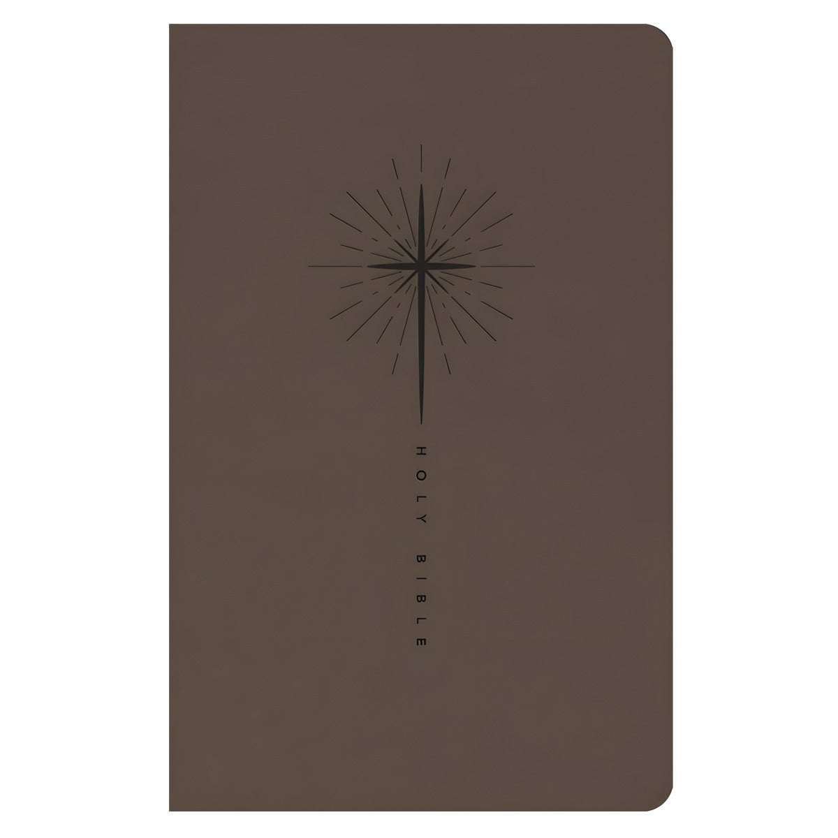 NLT Star Cross Taupe Imitation Leather Premium Gift Bible Red Letter