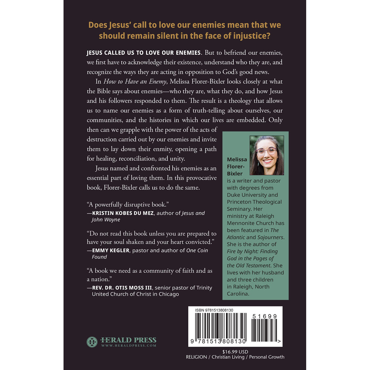 How To Have An Enemy: Righteous Anger & The Work Of Peace (Paperback)