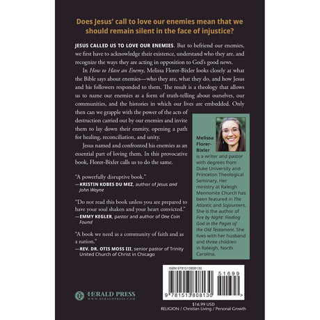 How To Have An Enemy: Righteous Anger & The Work Of Peace (Paperback)