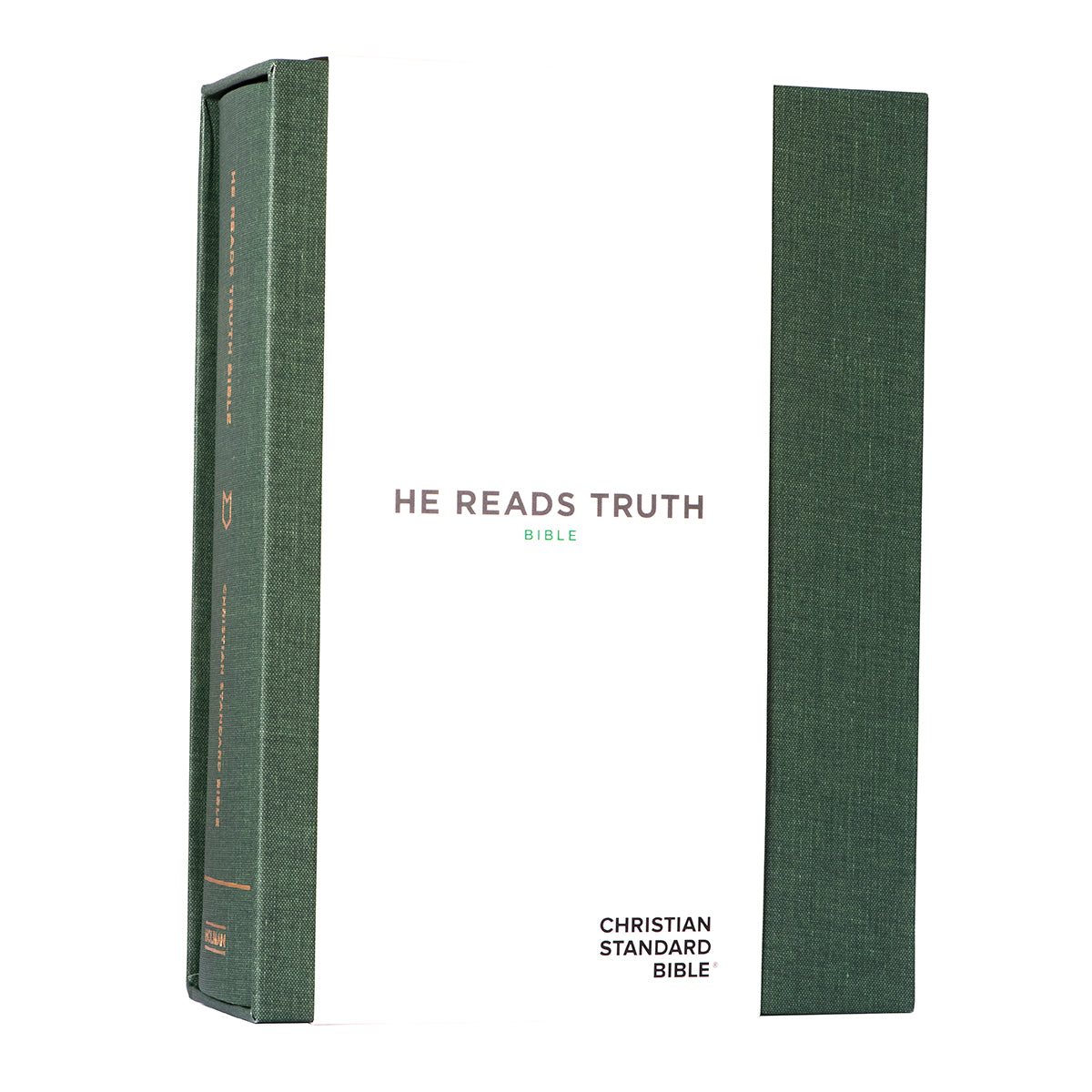 CSB He Reads Truth Bible Cloth Over Board Evergreen (Hardcover)