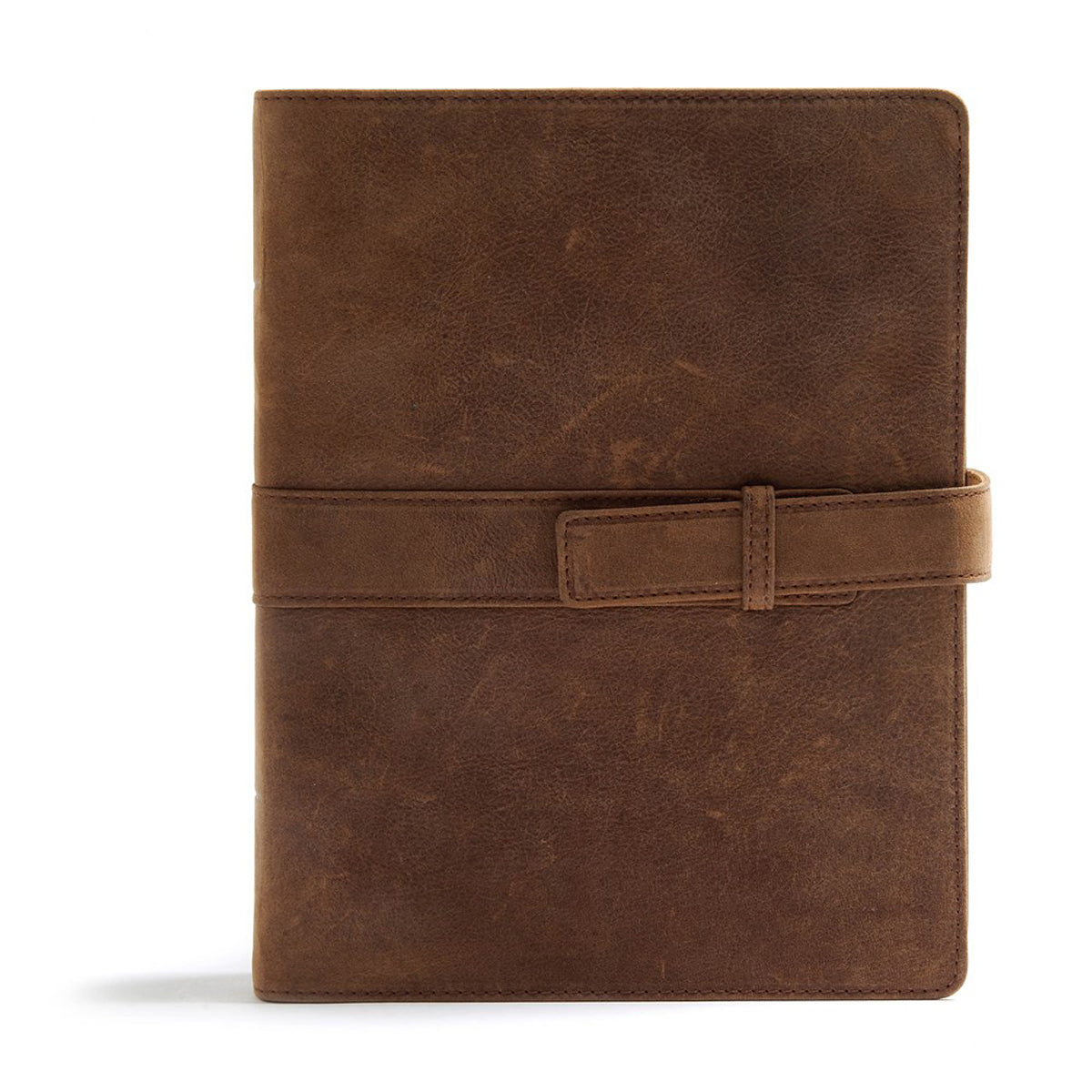 CSB Legacy Notetaking Bible With Strap Tan (Genuine Leather)