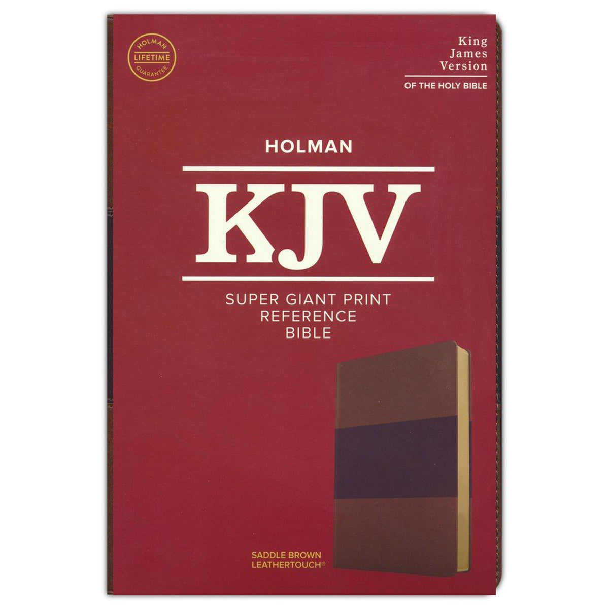 KJV Reference Bible Super Giant Print Saddle Brown (Imitation Leather)