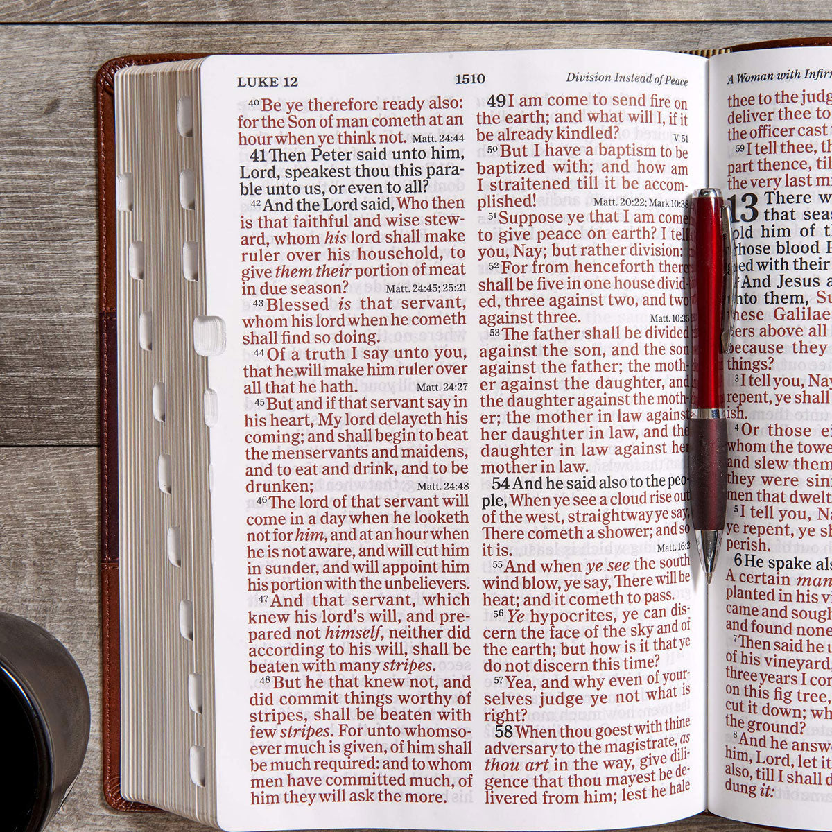 KJV Reference Bible Super Giant Print Indexed Saddle Brown (Imitation Leather)
