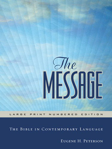 The Message Large Print Numbered Edition Large Print (Hardcover)
