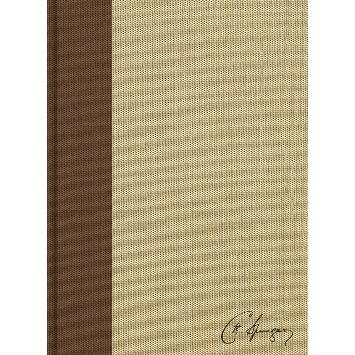CSB Spurgeon Study Bible Brown Tan Cloth Over Board (Hardcover)