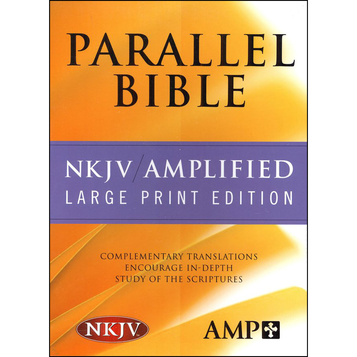 NKJV / Amplified Parallel Bible Large Print Black (Bonded Leather)