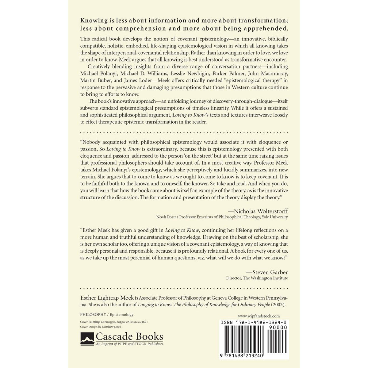 Loving To Know: Covenant Epistemology (Paperback)