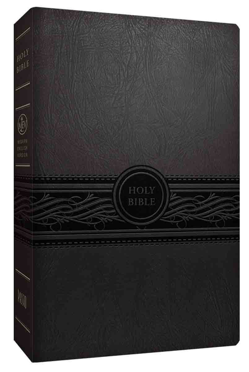 MEV Personal Size Large Print Bible Charcoal (Hardcover)