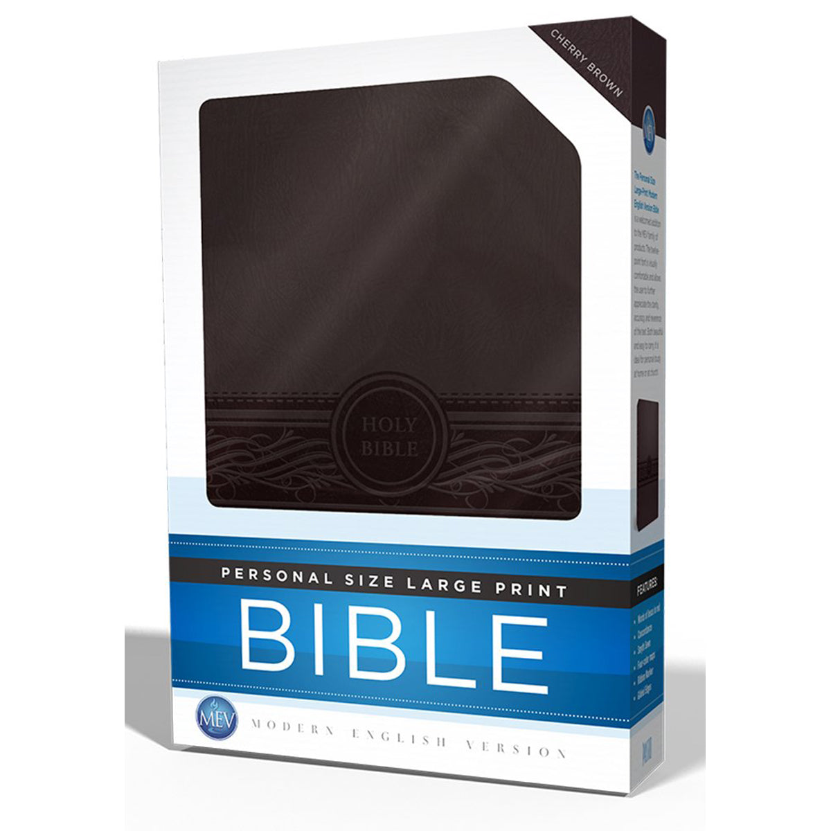 MEV Personal Size Large Print Bible Cherry Brown (Hardcover)