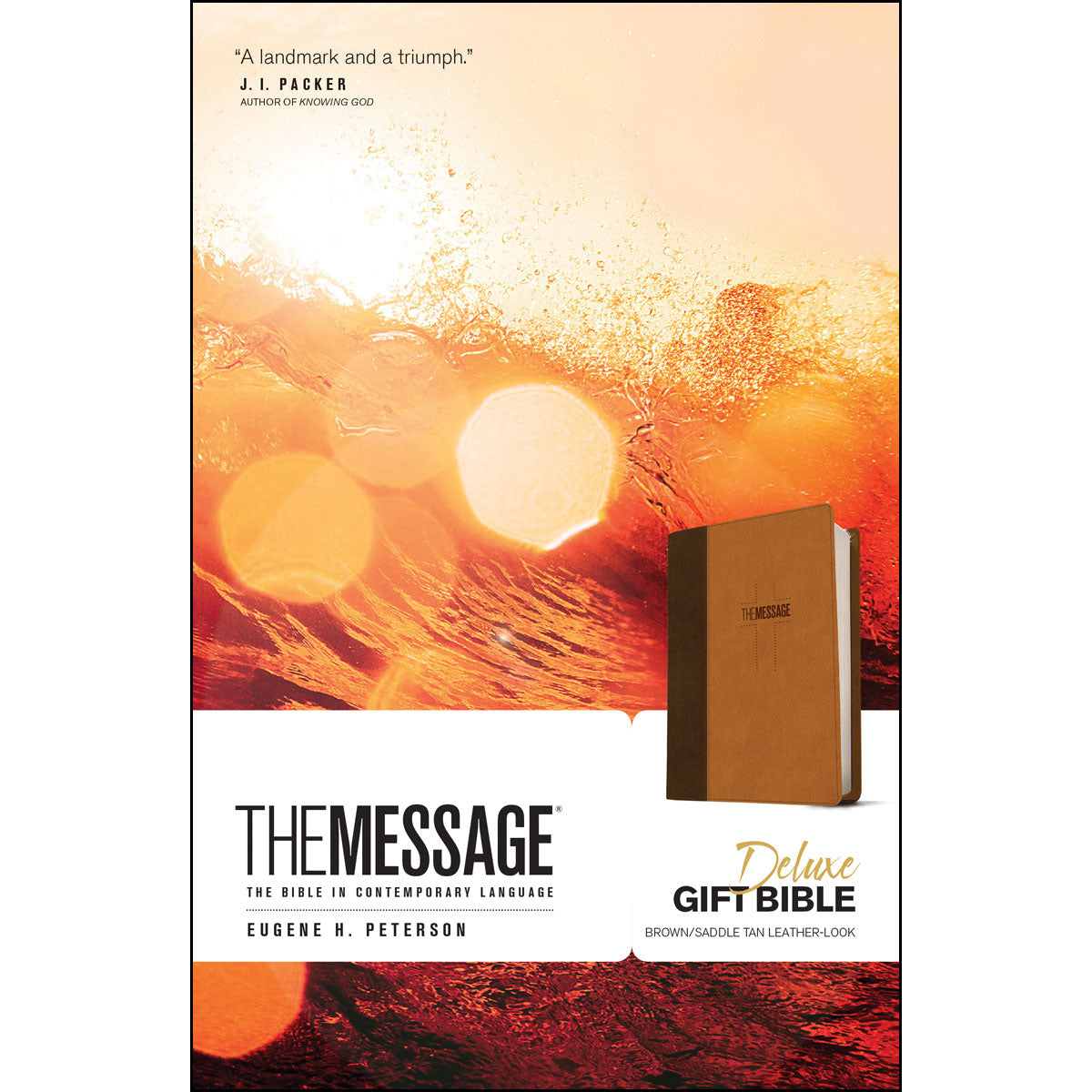 The Message Deluxe Gift Bible Brown / Tan (Imitation Leather)