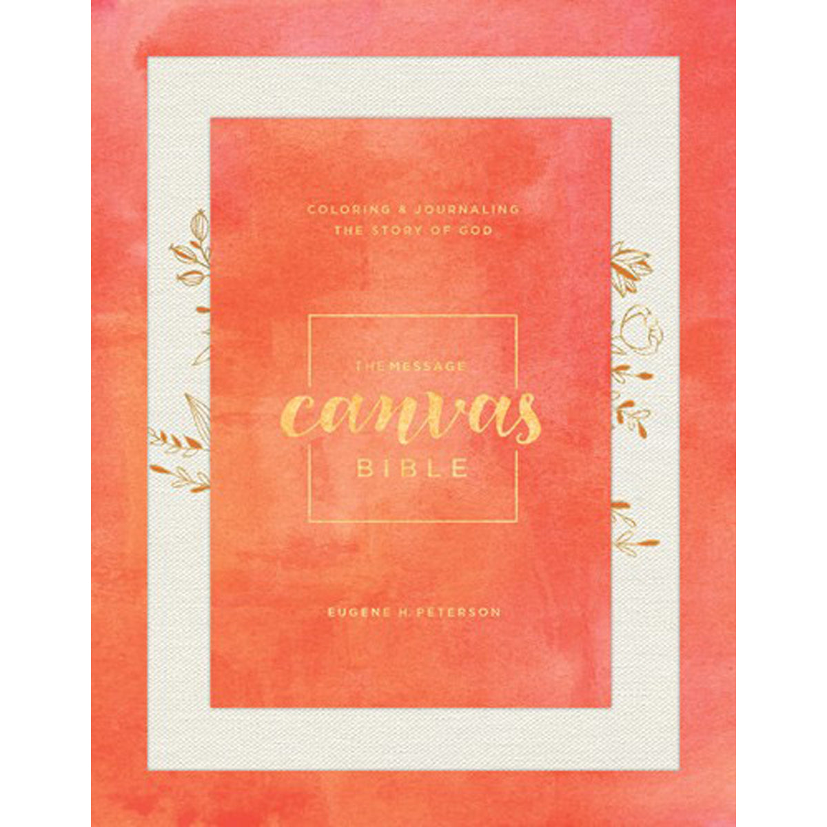 The Message Canvas Bible Gold Leaf (Imitation Leather)