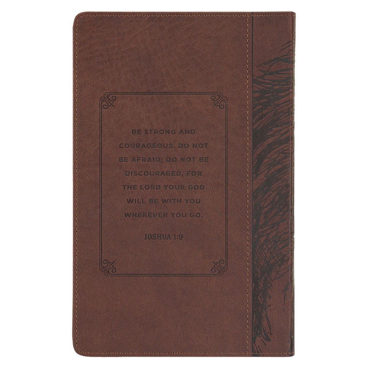 KJV Brown Lion Faux Leather Flexcover Deluxe Gift Bible With Zip