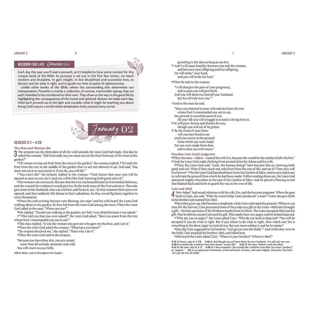 NLT Pink Flexcover Faux Leather Everyday Devotional Bible for Women