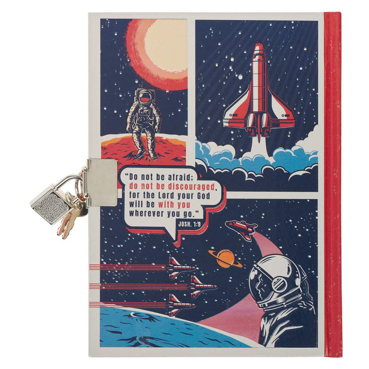 Be Strong, Be Brave, Be Fearless Hardcover Secret Diary with a Lock & Key