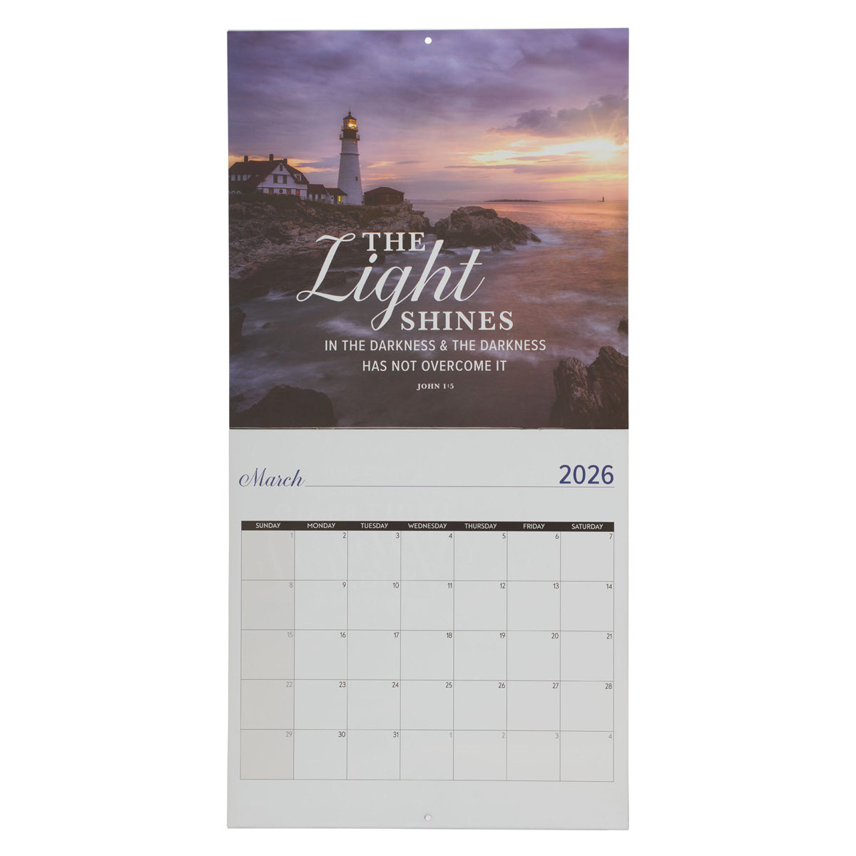 2026 Calendar - I Am the Light of the World