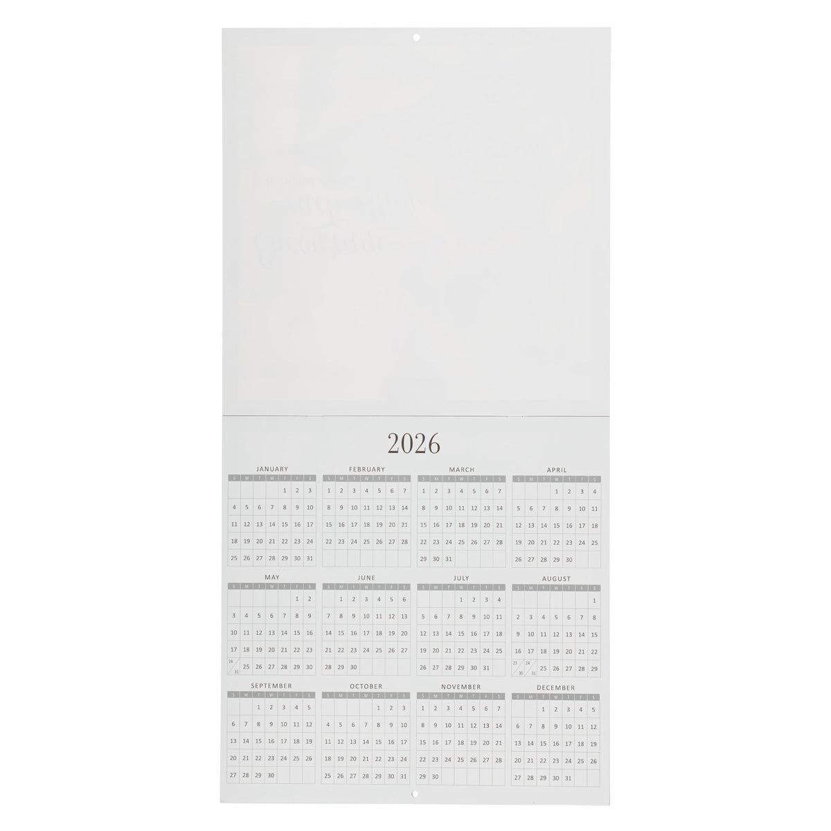 2026 Calendar - Encourage Each Other & Build Each Other Up