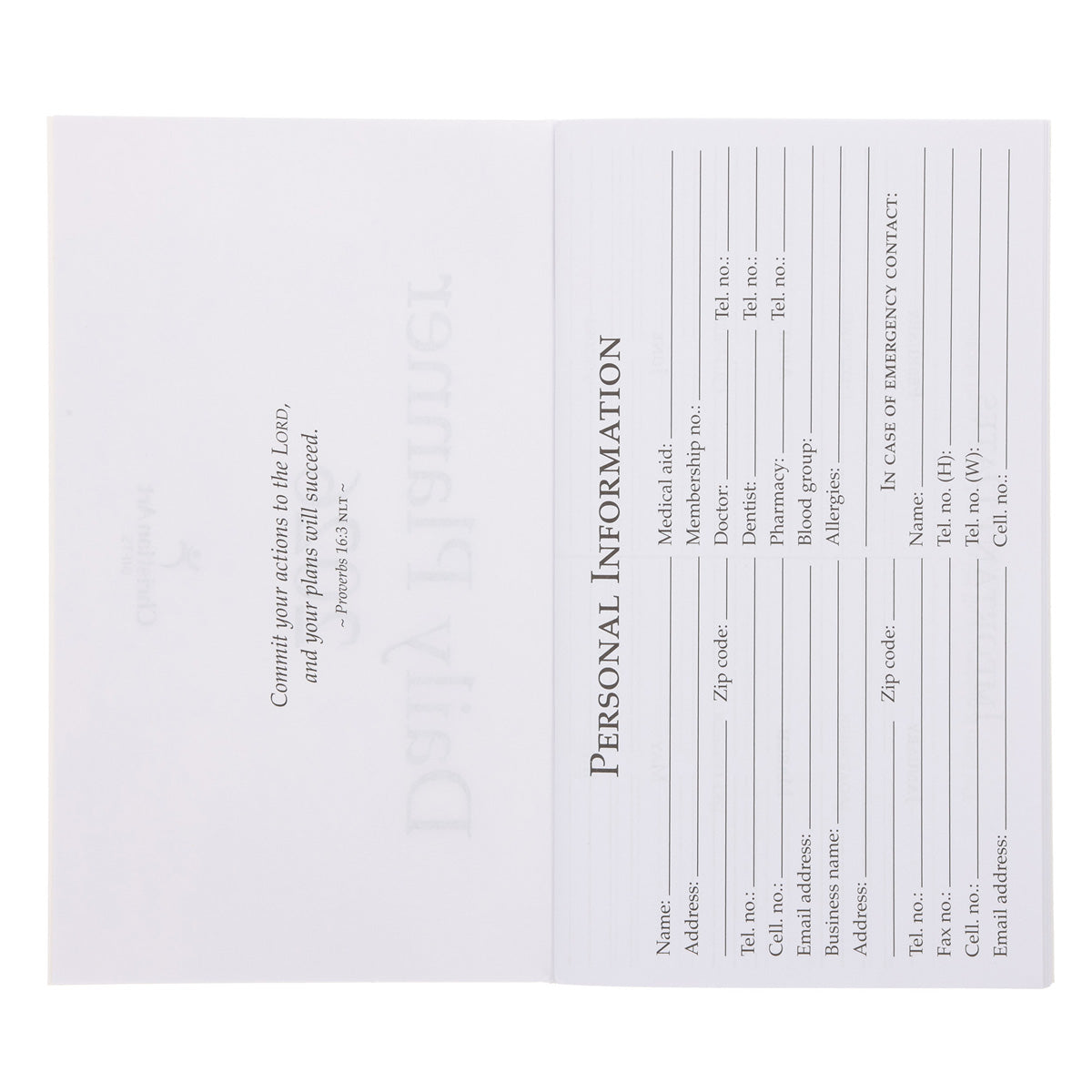 2026 Diary - Daily Planner - Be Still and Know