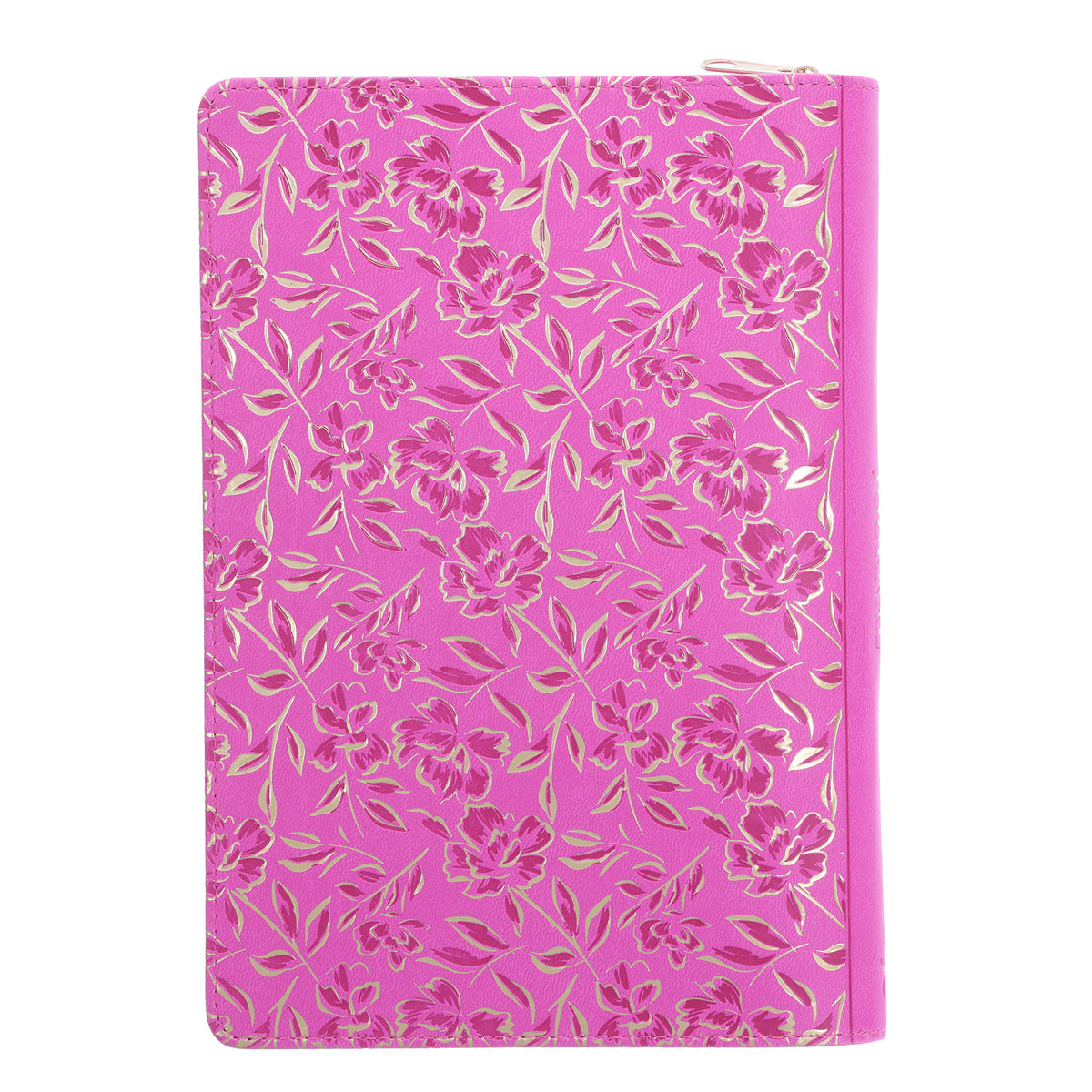 Faith Hope Love Pink Faux Leather Journal with Zipped Closure