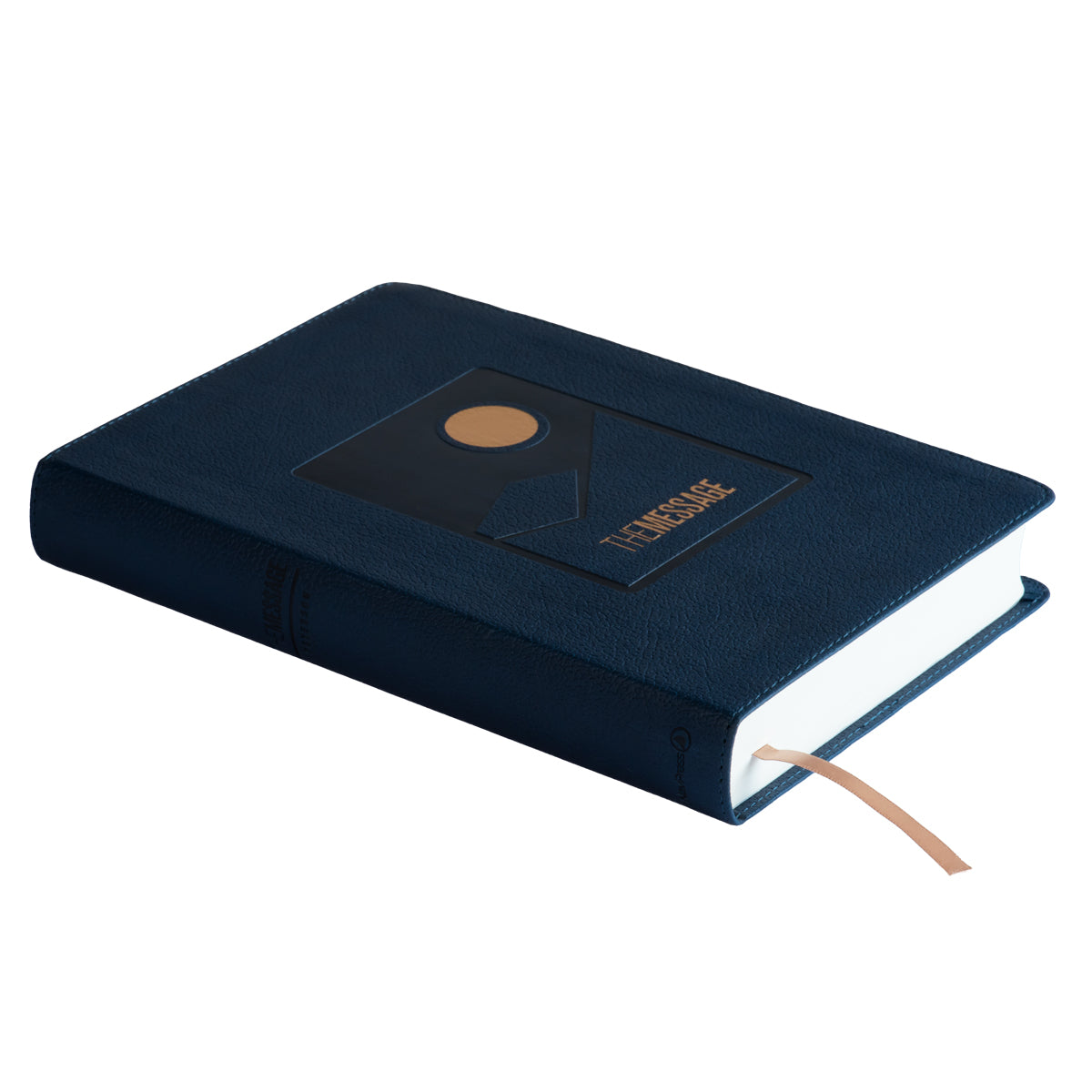 The Message Deluxe Gift: The Bible In Contemporary Language Large Print Navy (Imitation Leather)